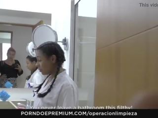 Operacion limpieza - colombianska piga förförd och körd hård av employer