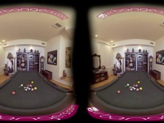 VR PORN-Mom Seduces Her Step Ms To Have dirty clip On The Pool Table